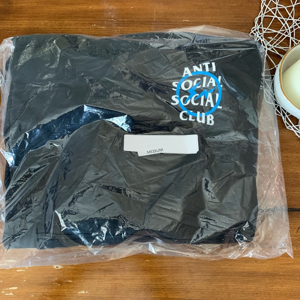 Blck hoodie Anti Social social Clb Fragment collab